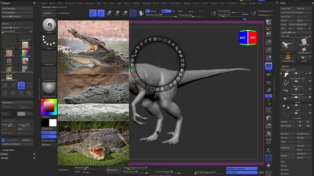 Sculpting velociraptor in Zbrush Part - 19 смотреть онлайн