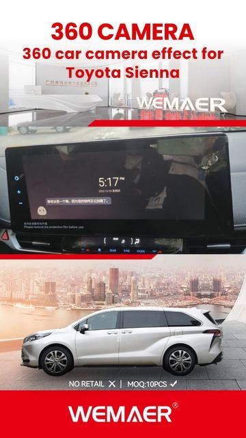 🚗✨ Wemaer 360 car camera system for Toyota Sienna provide an all-around view for safer drives. смотреть онлайн