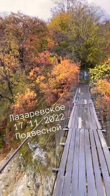 Лазаревское 17.11.2022. Подвесной мост. #shorts #лазаревское #сочи #мост смотреть онлайн