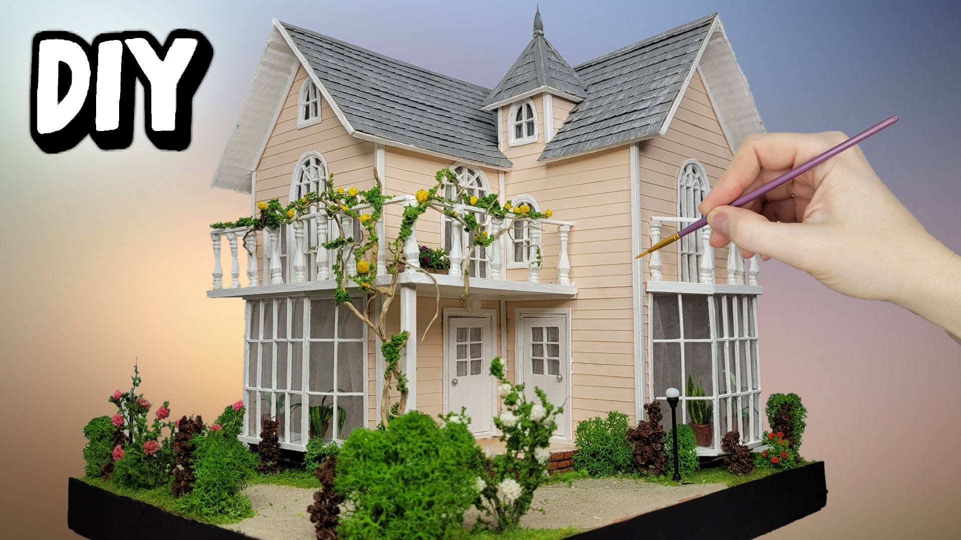 Милый домик из картона своими руками / DIY