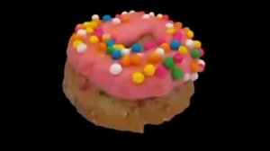 Пончик крутится под музыку