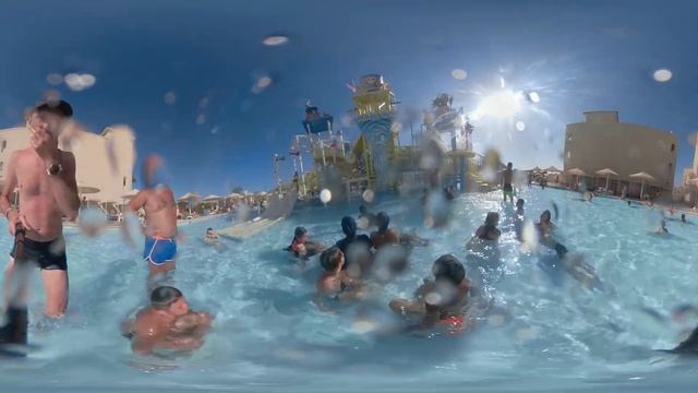 Аквапарк в отеле Hotel Pickalbatros Aqua Park Resort. 360 Video.