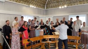 ТАМ МОЙ ДОМ РОДНОЙ__ Тихо вечер догорает __Танеев__Христианский хор_ Минск