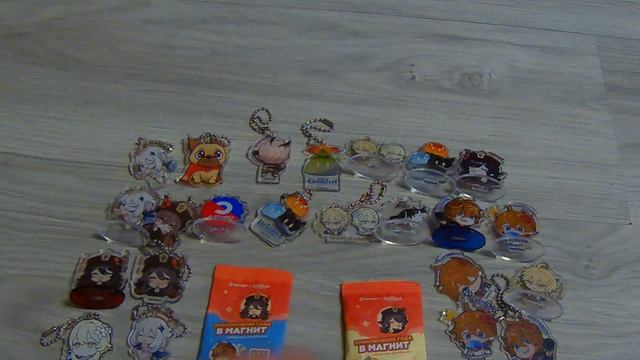 Распаковка новой акции в Магните Приключение года в Магнит геншин игра, геншин брелки из Магнита смотреть онлайн