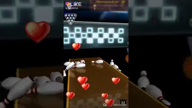 Играю в боулинг на своём телефоне 1# смотреть онлайн