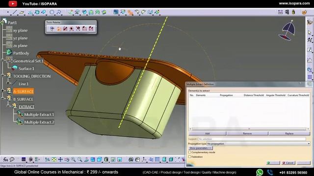 CATIA V5 | CAD TEST Series-1 | Plastic Product Design | Part 4/15 | OEM & Tier-1 | ISOPARA смотреть онлайн
