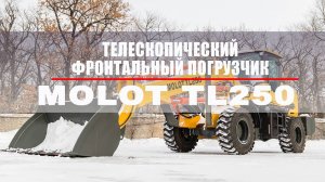 Обзор. Фронтальный телескопический погрузчик MOLOT TL250.