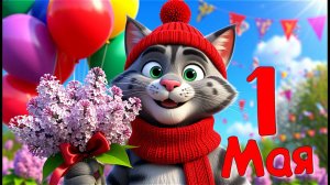 1 Мая Праздник Весны! Поздравления с Первомаем Мультяшные Прикольные! МИР, ТРУД, МАЙ!