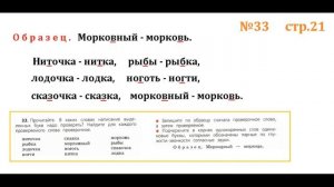 ГДЗ 2 класс Русский язык Учебник 2 часть Упражнение. 33