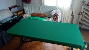Бильярд самоделка. 3.2 Натяжка сукна DIY pool table 5 .