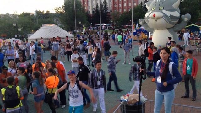 Дискатсэка))) Концерт на студвесне ШОС в Чите смотреть онлайн