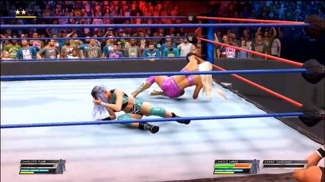 Charlotte Flair vs. Candice LeRae WWE SmackDown Draft Universe Mode смотреть онлайн