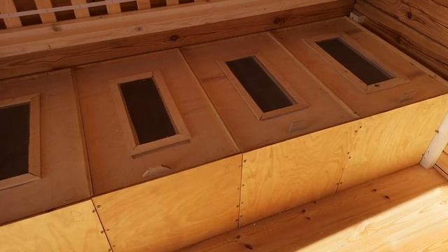 Апидомик. Лежаки готовы.