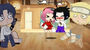 реакция саске и наруто на видео сасанару  // гача клуб 1/1 часть//