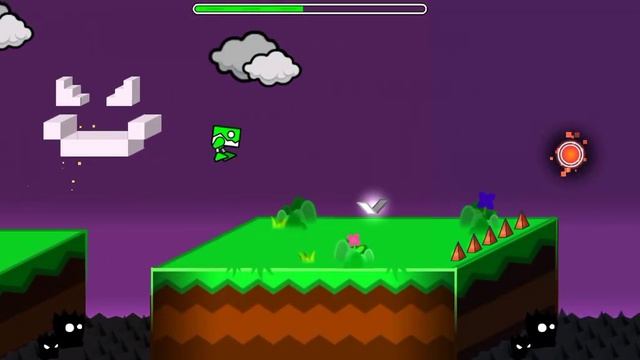 как пройти уровень DOUBLE DIMENSION в Geometry dash смотреть онлайн