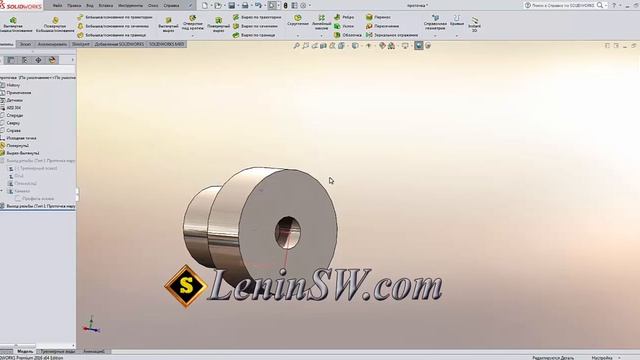 Выходы из резьбы в Solidworks смотреть онлайн