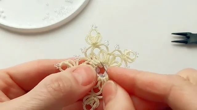 Снежинка расшивка (часть 2-я)