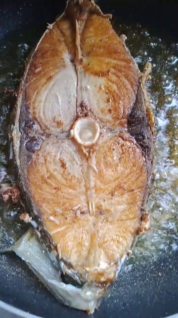 Wow Frying A Big Sliced Fish # ASMR #shortvideo #shorts