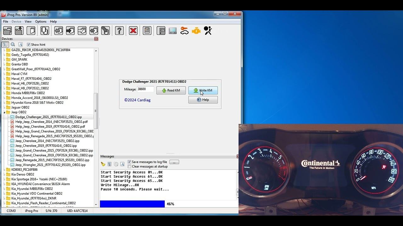 IprogPro Dodge Challenger 2021 R7F701411 OBD2