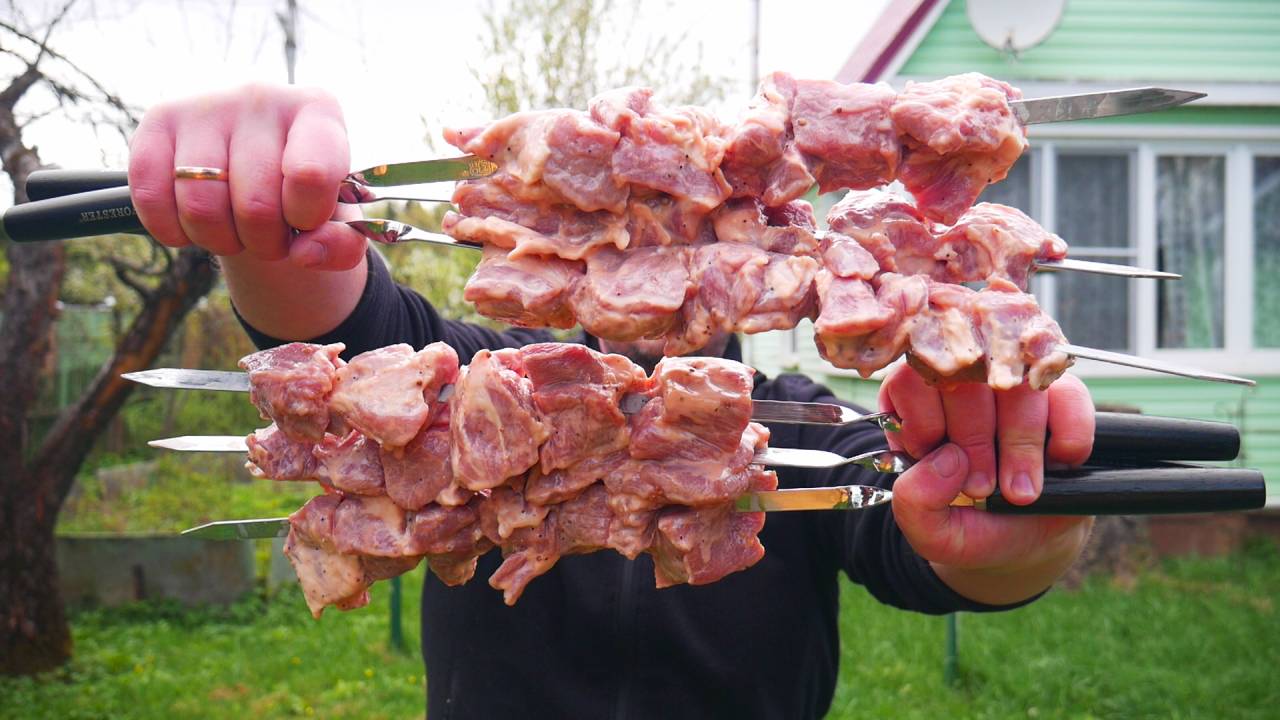 Народный шашлык из свиной шеи – Лучший маринад смотреть онлайн