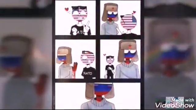 Countryhumans шип Россия и Америка ( RusAme ) смотреть онлайн