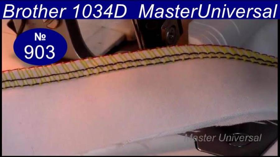 Идеальная четырёхниточная строчка на оверлоке. Внимание!!! Игольные нитки перекрутились. Видео № 903 смотреть онлайн