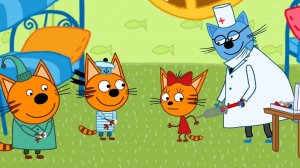 ТРИ КОТА. ПРИВИВКИ. ИГРАЕМ В ДОКТОРА