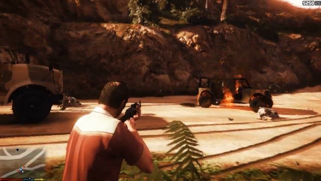 Как быстро ограбить конвой с оружием в GTA V смотреть онлайн