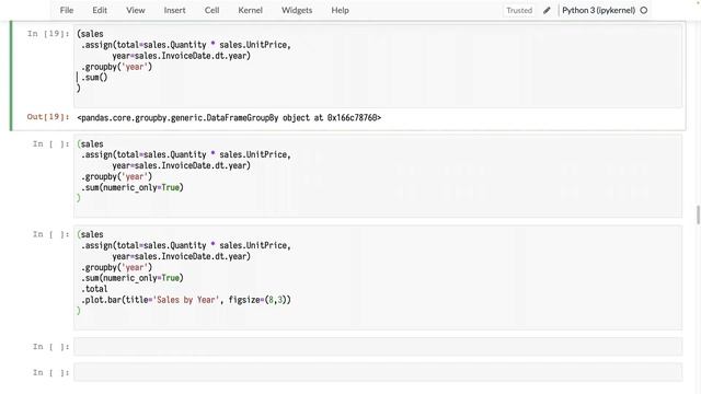 034. Aggregating in Pandas to Calculate Sales by Year смотреть онлайн