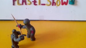 анимация из пластилина 2 часть.пластилиновый бой
