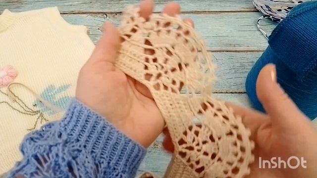 Вышивка по петлям. Два плечевых изделия. Первый жилет готов смотреть онлайн