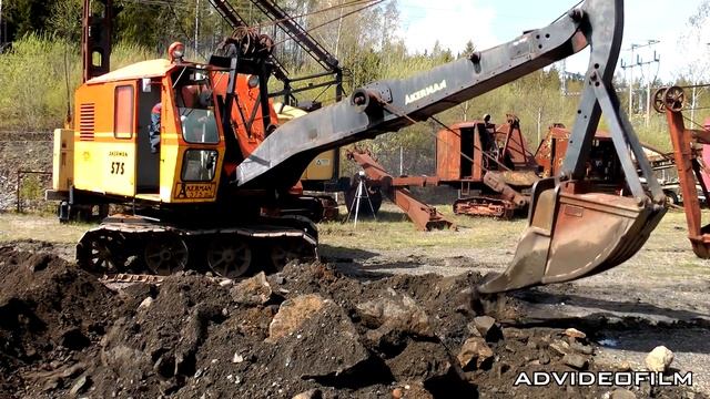 Åkerman 575 Lingrävmaskin / Cable backhoe смотреть онлайн