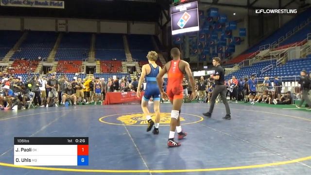 106 Lbs Rnd Of 64 Jacquvi Paoli Oklahoma Vs Owen Uhls Missouri смотреть онлайн