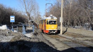 Трамвай Tatra T3SU КВР Барнаул-1096. Покатушки по Барнаулу.