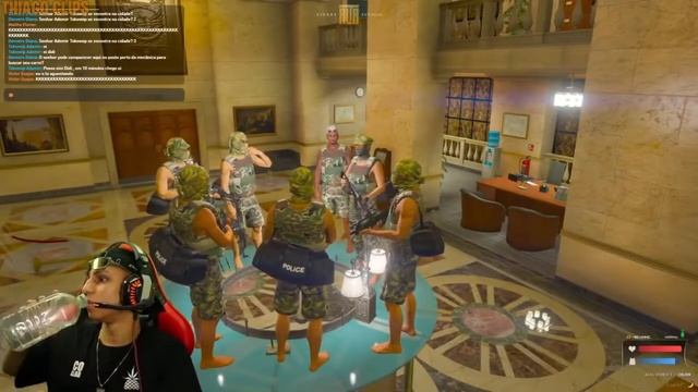NOBRU DEU FUGA DA POLICIA NO ASSALTO AO BANCO!!! ELE CONSEGUIU? GTA RP смотреть онлайн