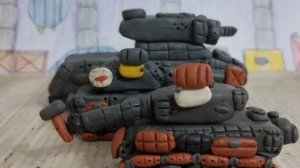 Побег от охраны! мультики про танки из пластилина