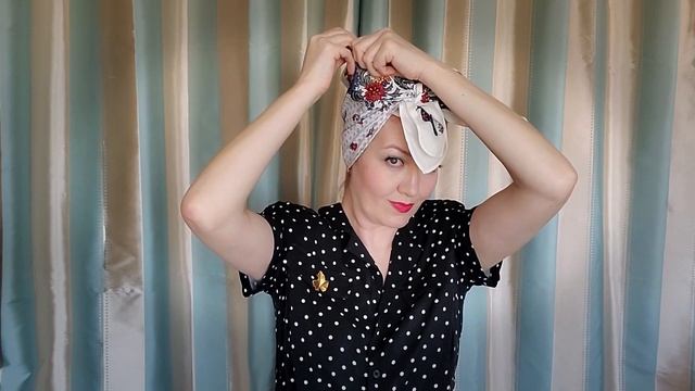 Scarf History: Working women scarf. Headscarf styles from the 1930s and 1940s. War scarf. смотреть онлайн