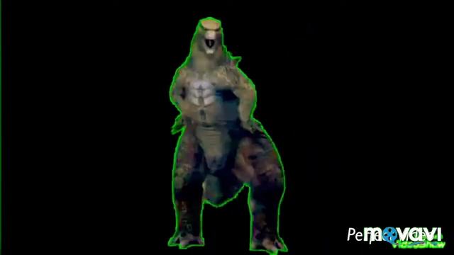 Танцующая Годзилла под песню „Колян танцует лучше всех" смотреть онлайн