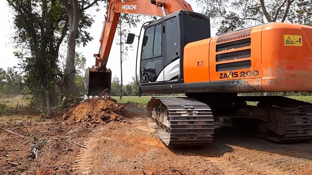 รีวิว excavator hitachi zx200-5G เครี่ยริ่งทางใหม่ จัดไปหนึ่งต้น ครับท่าน EP.1129 смотреть онлайн