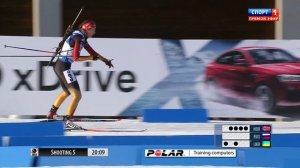 БИАТЛОН. КМ 2014-15. Нове-Место (Чехия). Одиночная смешанная эстафета. (Спорт 1). 06.02.2015. 1080p