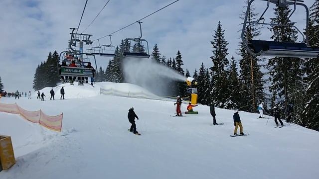 Буковель.  Bukovel. 18.01.2017. гора Довга