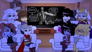 Реакция персонажей Undertale на комикс "бессонница" [3 часть] | (лениво)