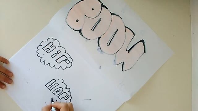 Как нарисовать граффити хип хоп смотреть онлайн