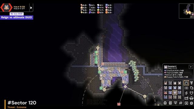 Mindustry #120 (x4)[Extreme] Playing with only the strongest DUO, but defeated смотреть онлайн