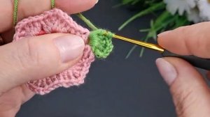 Шестиугольный мотив крючком #Анявяжет #вязаниекрючком #веселыепетельки