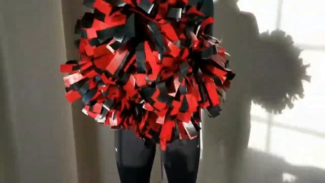 ПГМА47 стандарт. Помпоны гантелеобразные для черлидинга (чирлидинга) матовые (винил). ЧЕРРИ-СПОРТ