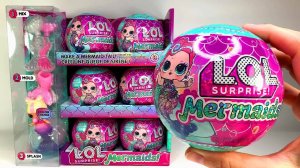 🍿 НОВИНКА! РУСАЛочки-сюрпризы от LOL doll делаем хвост русалки - ПОЛНАЯ распаковка футляра