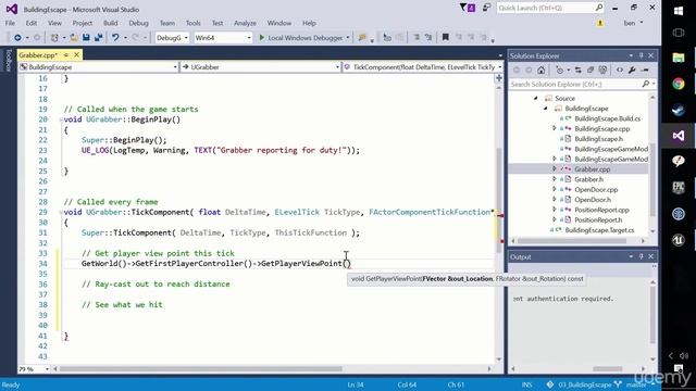 [Udemy UE4 C++] 073 Getting Player Viewpoint смотреть онлайн
