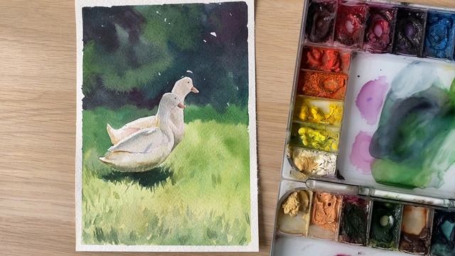 Утки на прогулке. Часть 1. Обзор материалов. смотреть онлайн