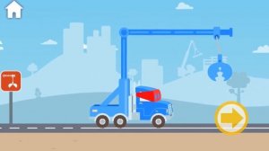 Строительный КРАН и ЭКСКАВАТОР мультик - Строительные машинки